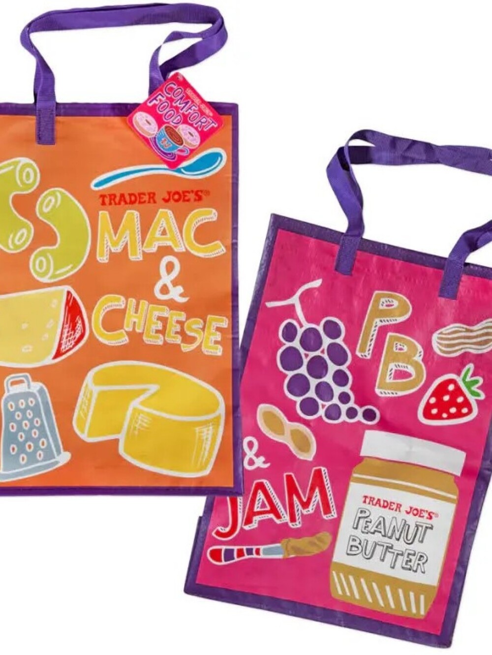Trader Joe’s Comfort Food Bag Shopping Tote Bag